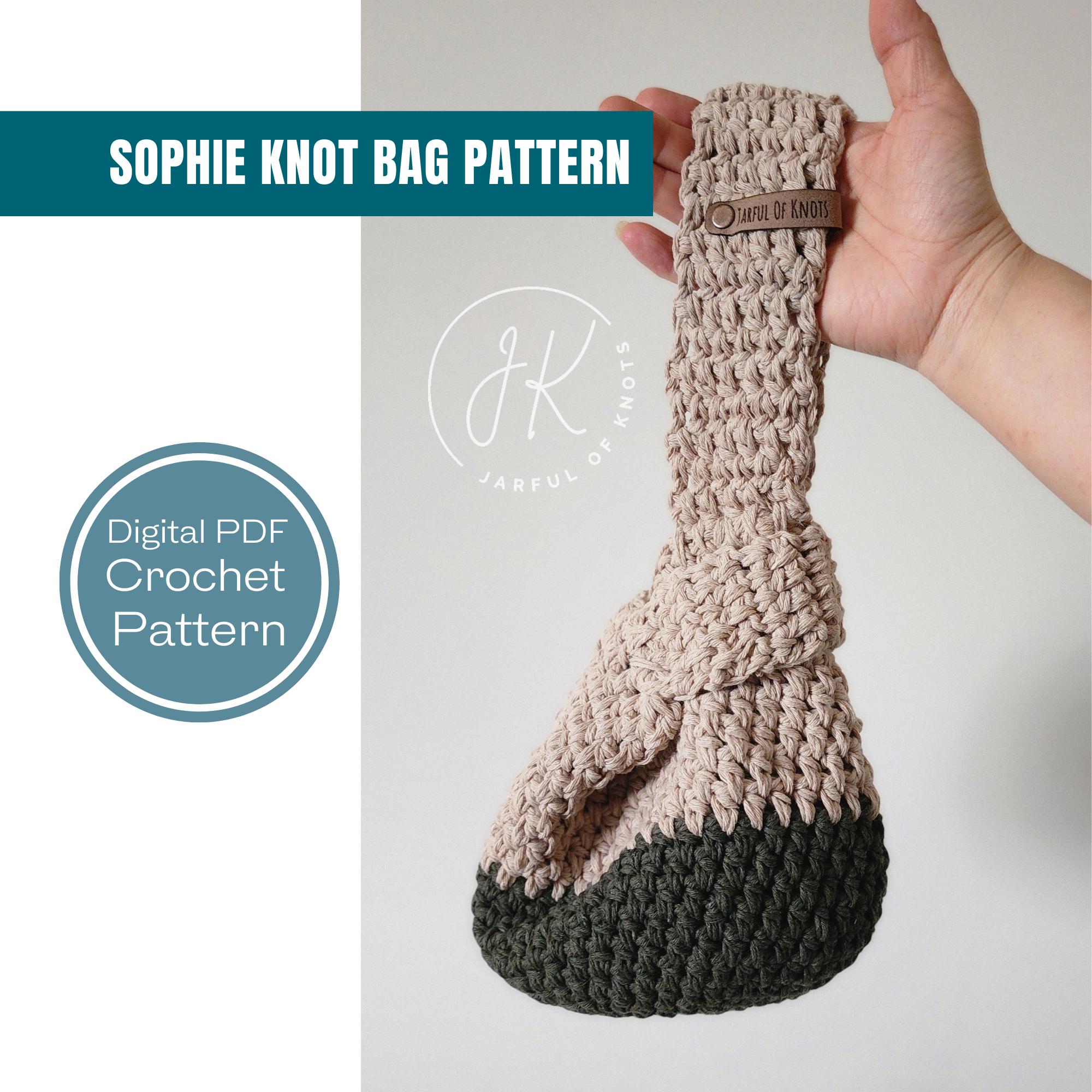 37 Japanese Crochet Patterns to Explore: Bags, Motifs, Amigurumi, and Lace 26 Sophie Knot Bag