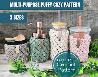 Multi-Purpose Puffy Cozy Crochet Pattern (PDF Pattern)