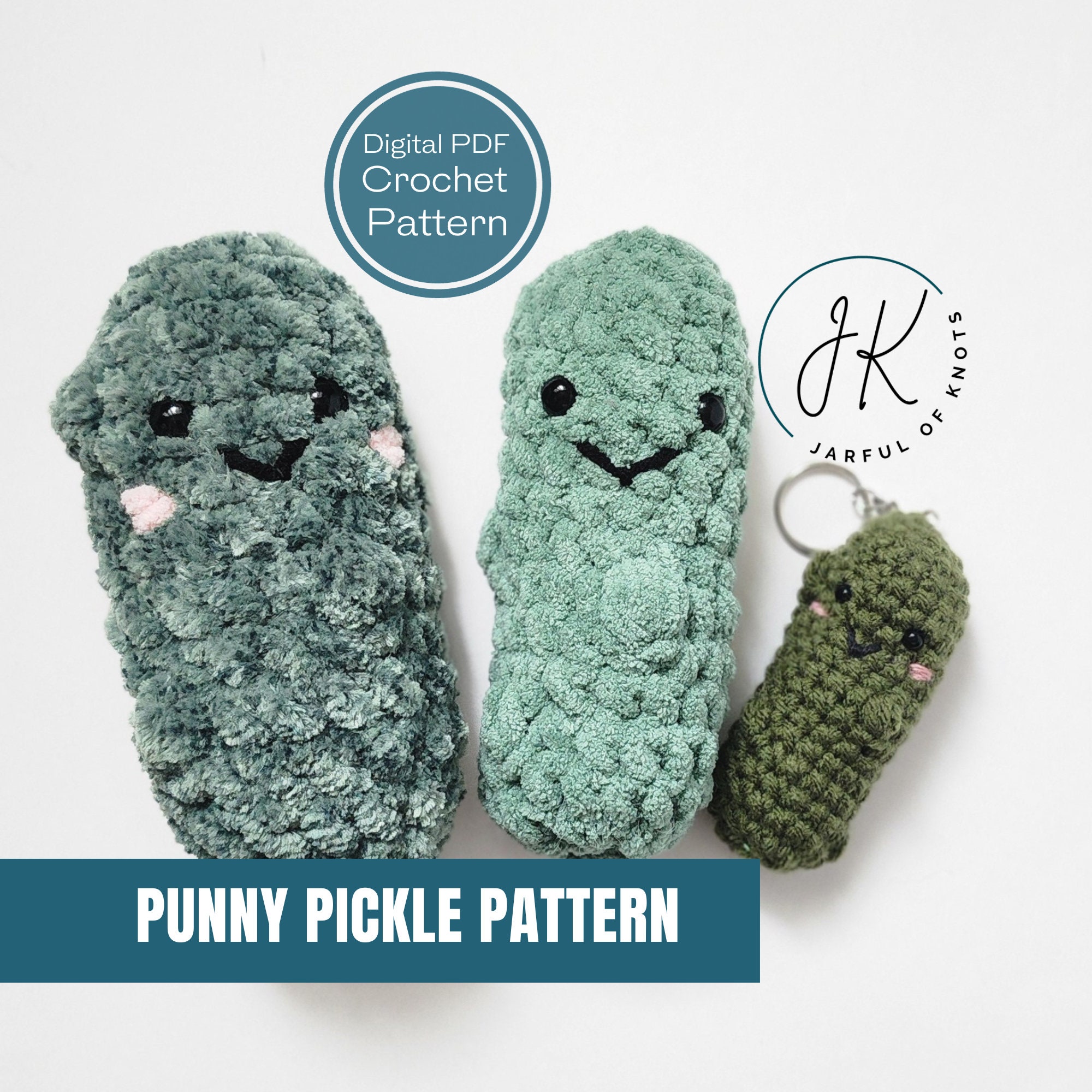 Emotional Support pickle No Sew: Crochet pattern