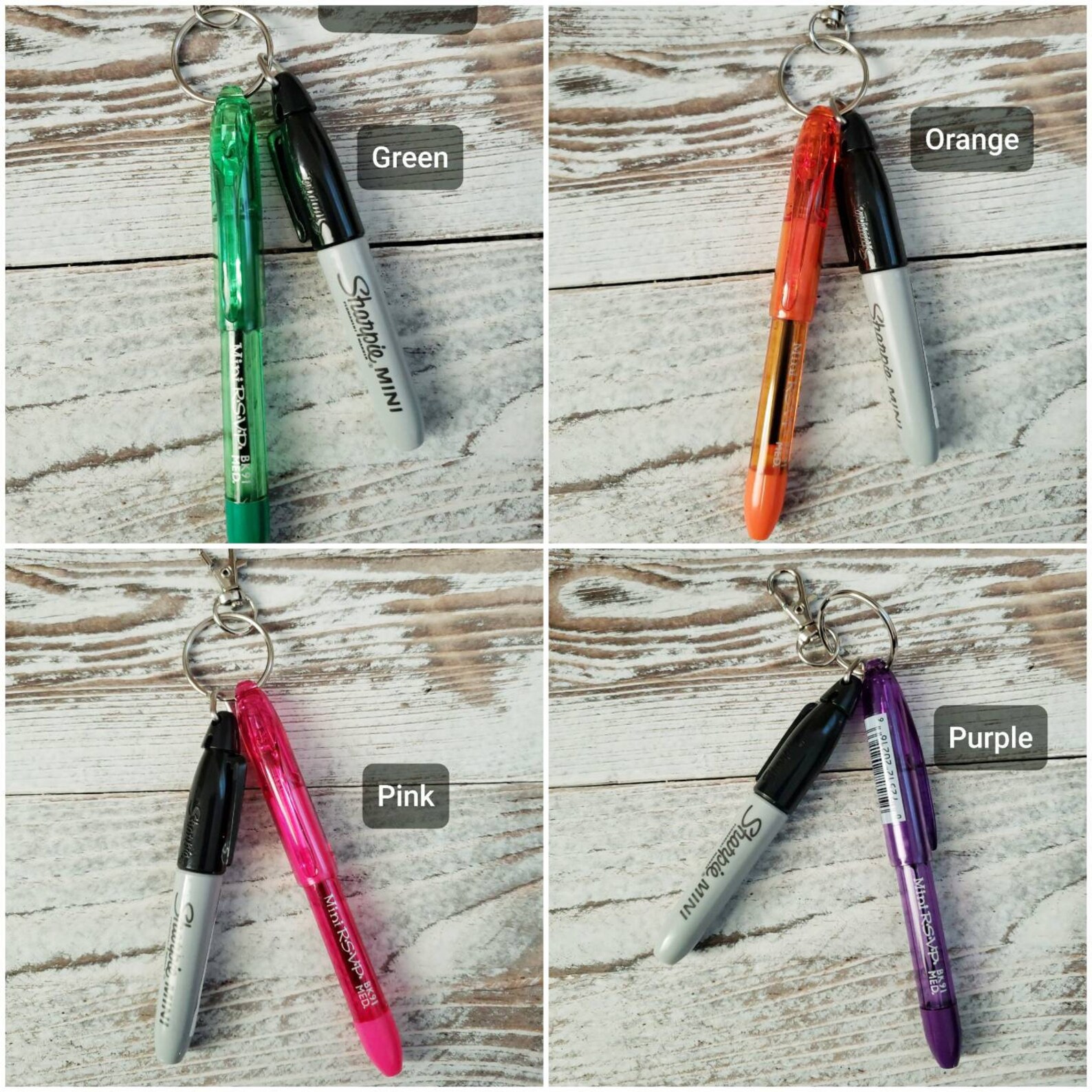 Mini Sharpie/Colored Pen Keychain for Badge Reels Backpacks Etsy