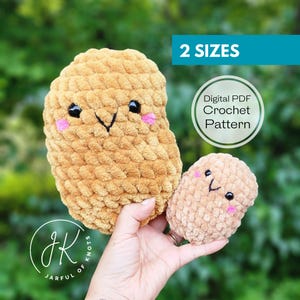 Easy Nugget Plushie Crochet Pattern, 2 Sizes (Digital PDF)