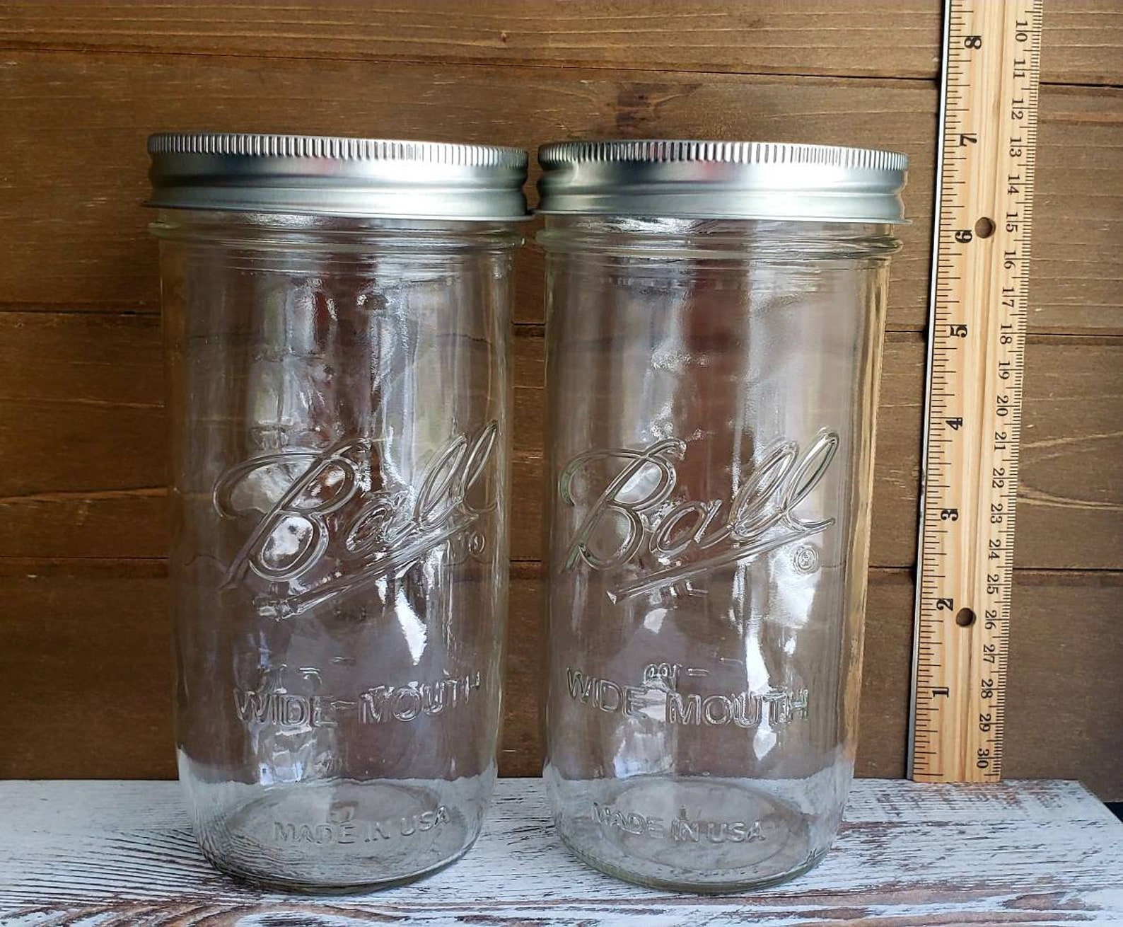 Ball Wide Mouth 24 oz. Mason Jars New 2 Pack Etsy