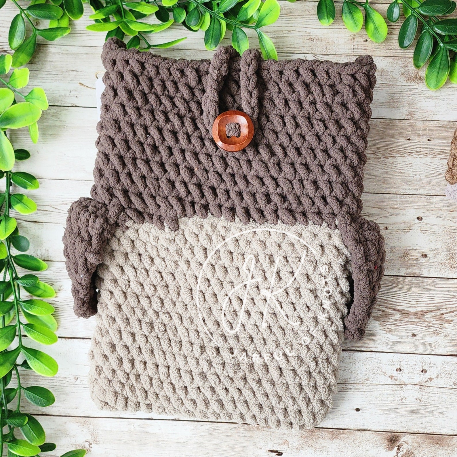 Crochet Pattern and Display Tag Bundle, Owl Tablet Sleeve Pattern, 2 ...