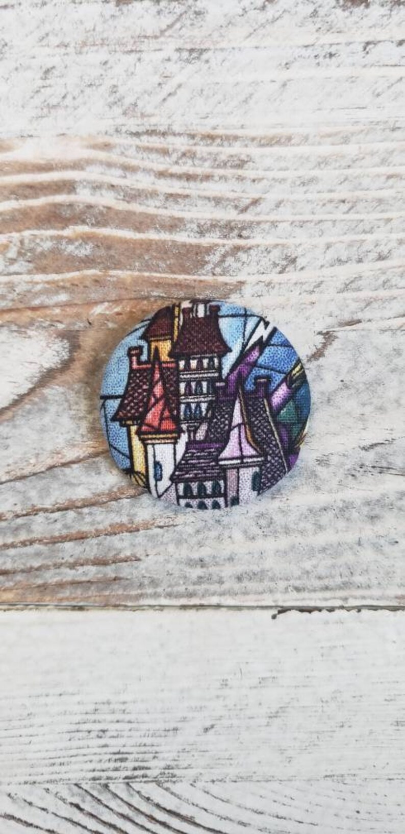 Beauty and the Beast Inspired Interchangeable Badge Reel or Permanent Pin