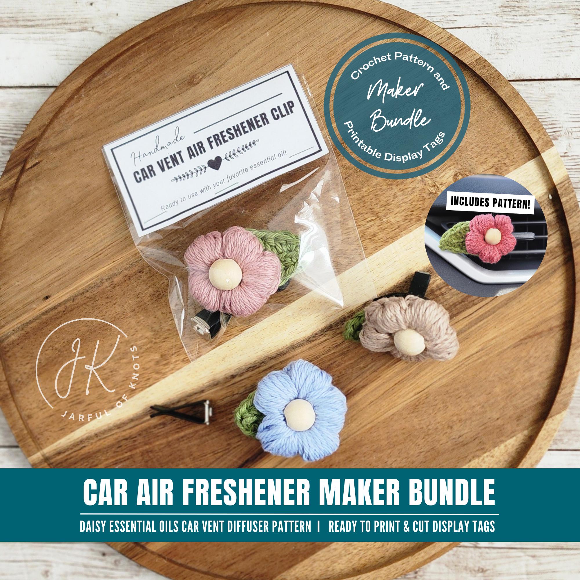 Coily Diffuser Pattern Daisy Car Vent Diffuser Crochet Pattern: Maker Bundle (digital Download ...