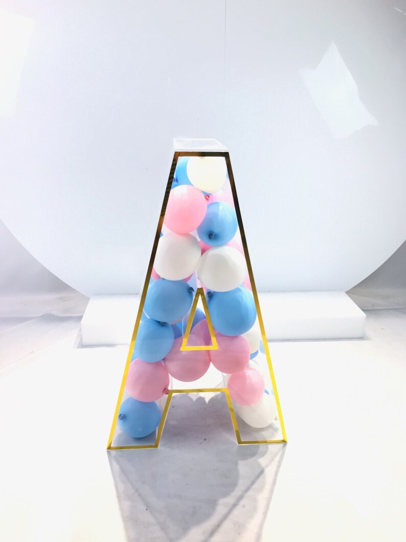 Acrylic Fillable Letters Etsy