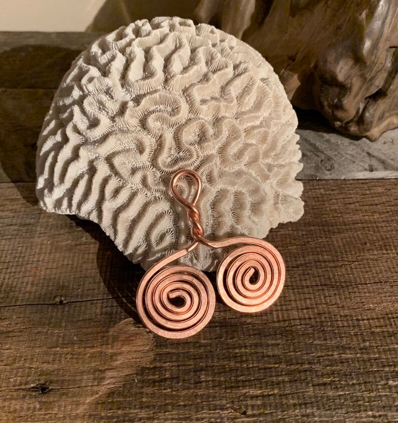 St John/'s USVI rock art copper pendant