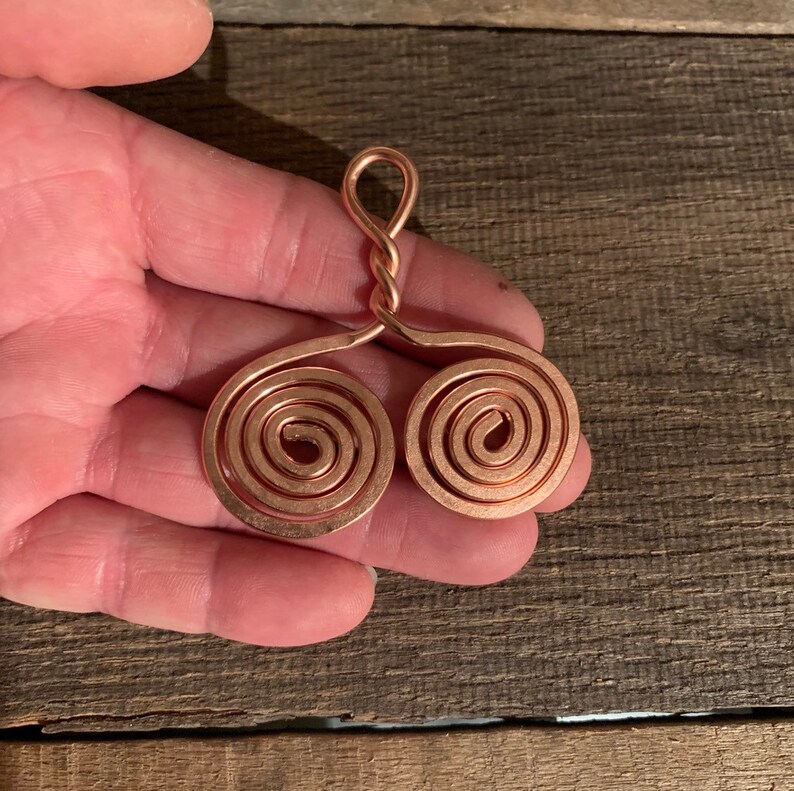 St John/'s USVI rock art copper pendant