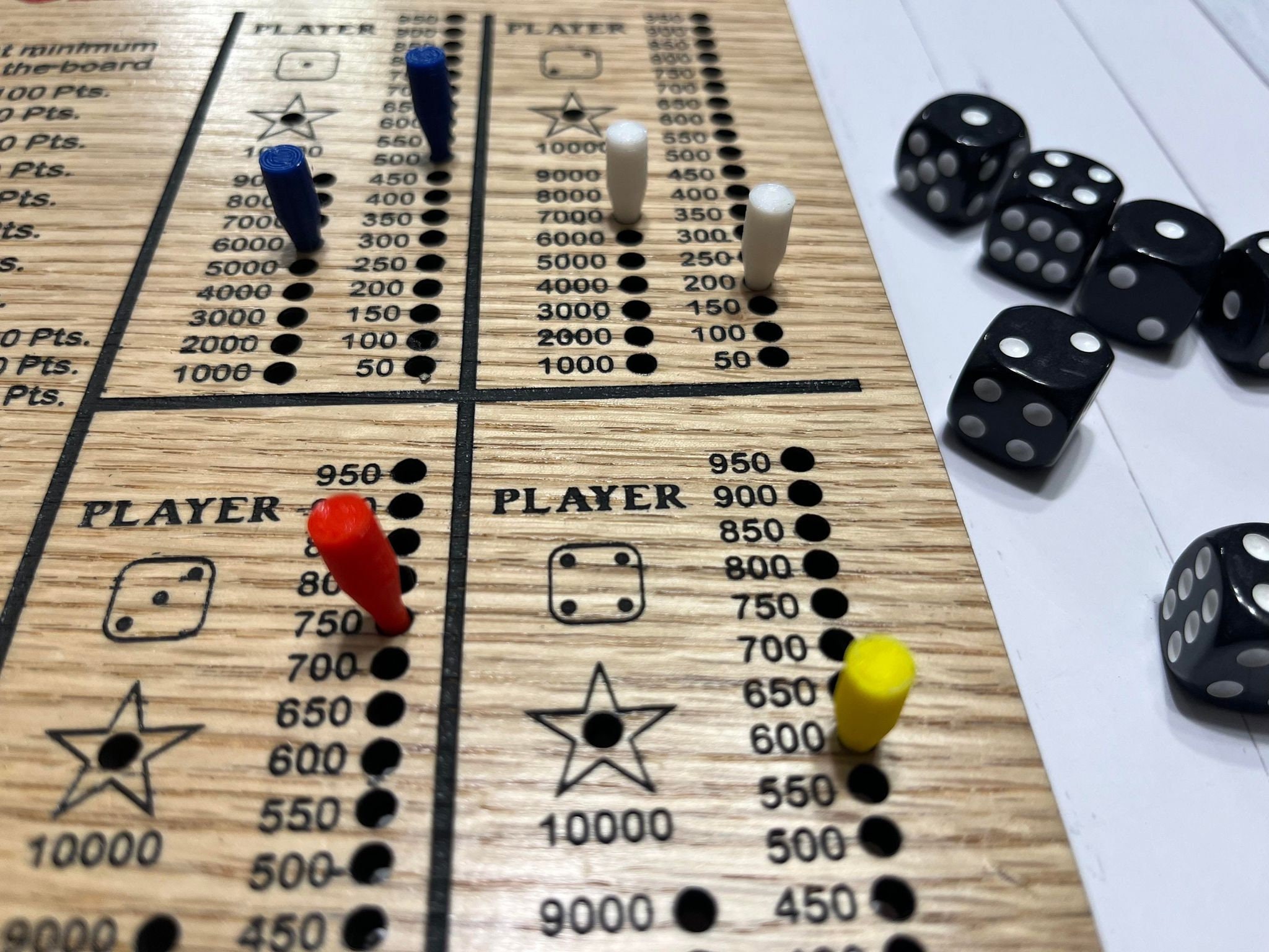 Ten Thousand Dice Game Farkle Etsy