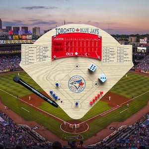 Baseball Diamond Dice Game Family Fun Portable