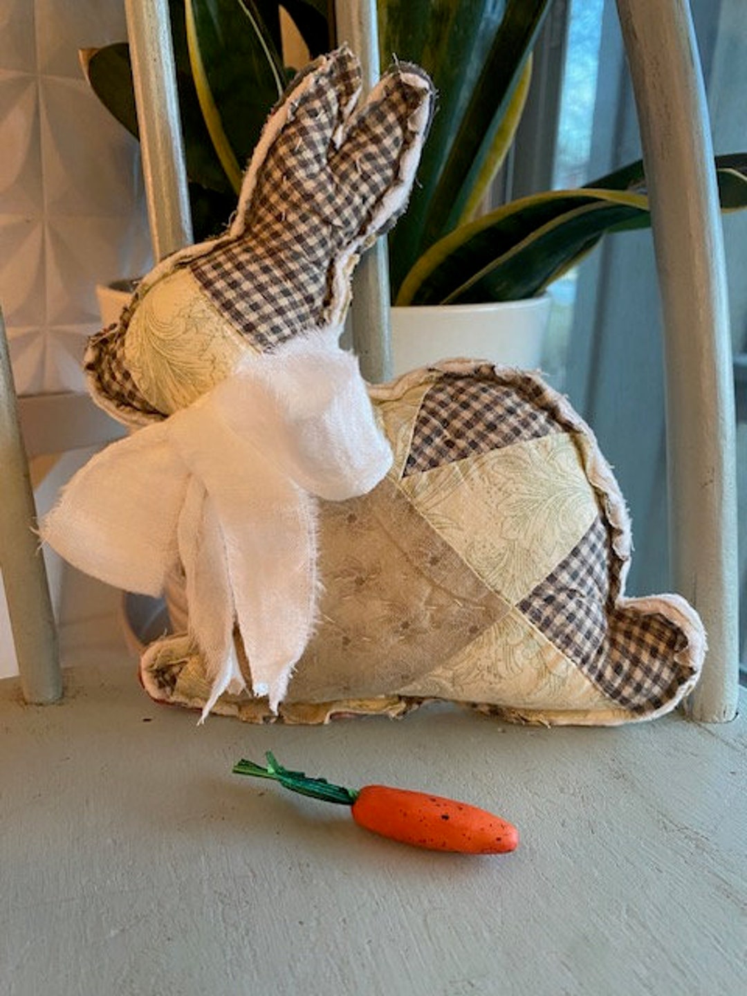 Bunny, Antique Bunny, Vintage Quilt Bunny, Gift for the Home, Gift for