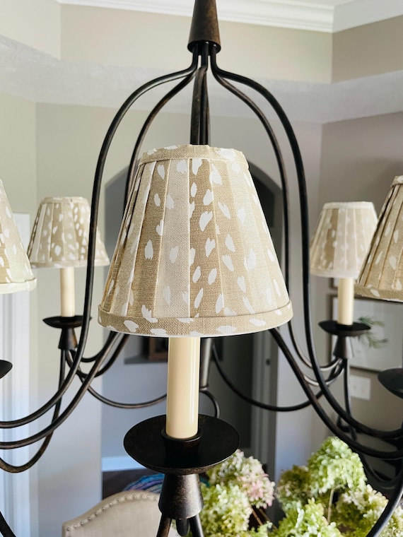 Lampshade, Chandelier Shade,Pleated Fabric Lampshade,Custom Fabric Shade,Table Lamp,Rechargeable Lamp,Clip -on Shade, Made to Order