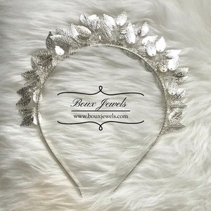 Gold or Silver Leaf Headband I Hair Accessories