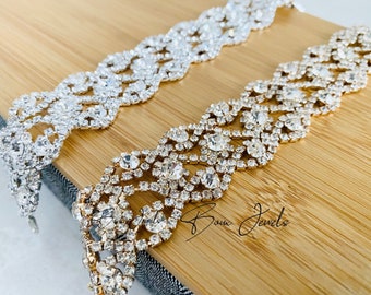 Gold or Silver Diamanté choker