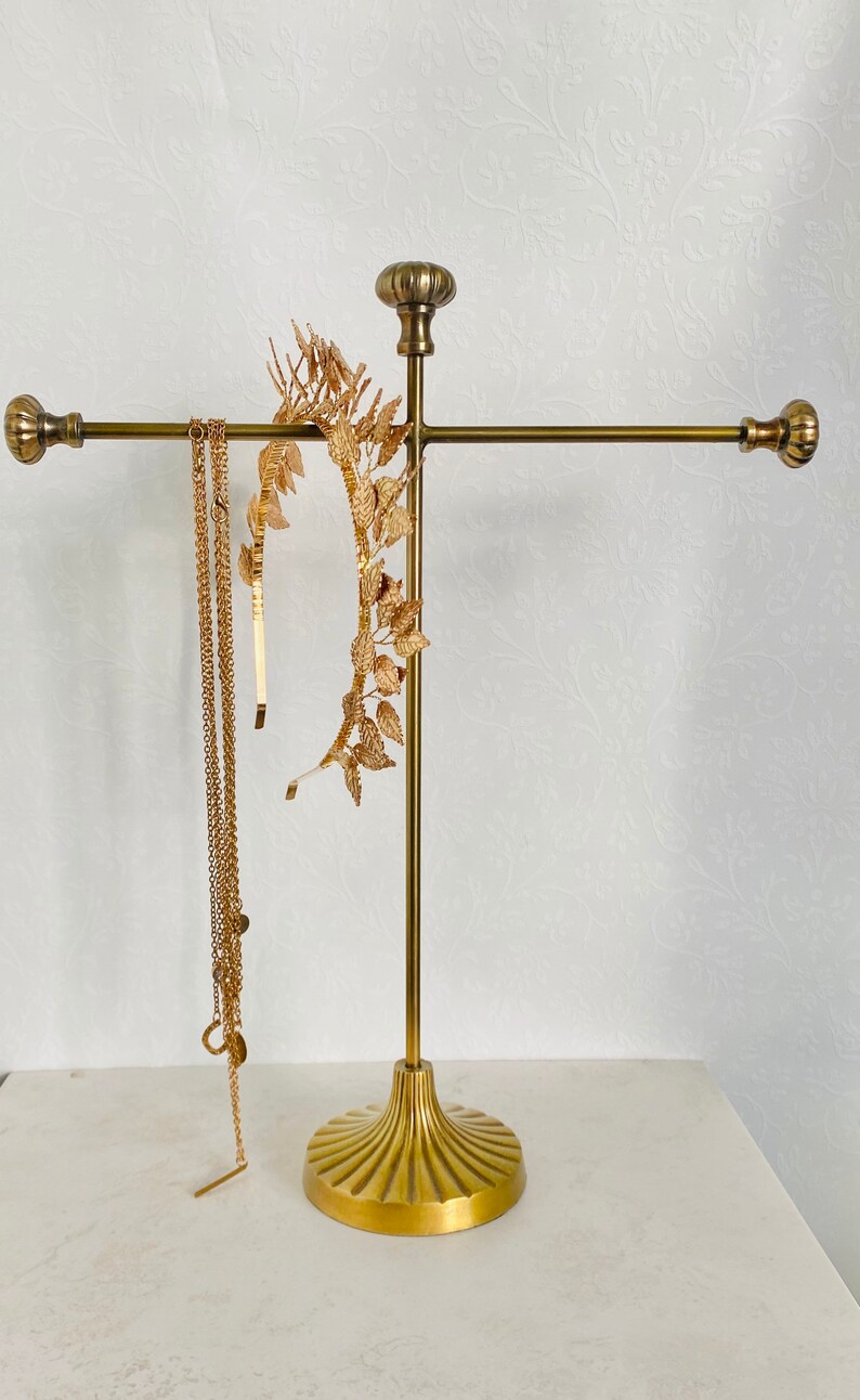 Golden Brass Jewellery Stand Jewellery Stand Jewelry Holder Etsy