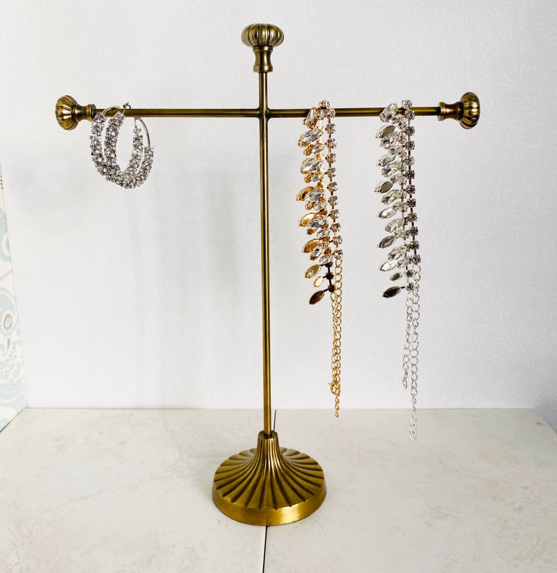 Golden Brass Jewellery Stand Jewellery Stand Jewelry Holder Etsy