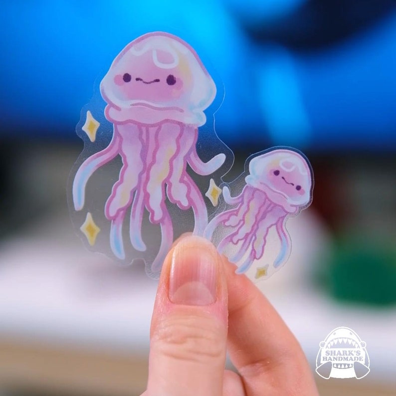 Dumbo Octopus Jellyfish Sticker Sheet Sea Creatures Birtyday Gift