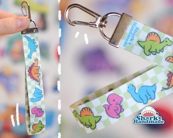 Dinosaur lanyard keychain