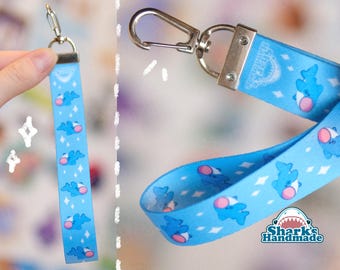 Whale shark lanyard keychain