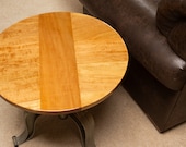 industrial Satinwood crank top table