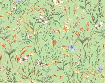 Farm Meadow, Meadow, Leaf, Clare Therese Gray, Windham Fabrics, 52793-4