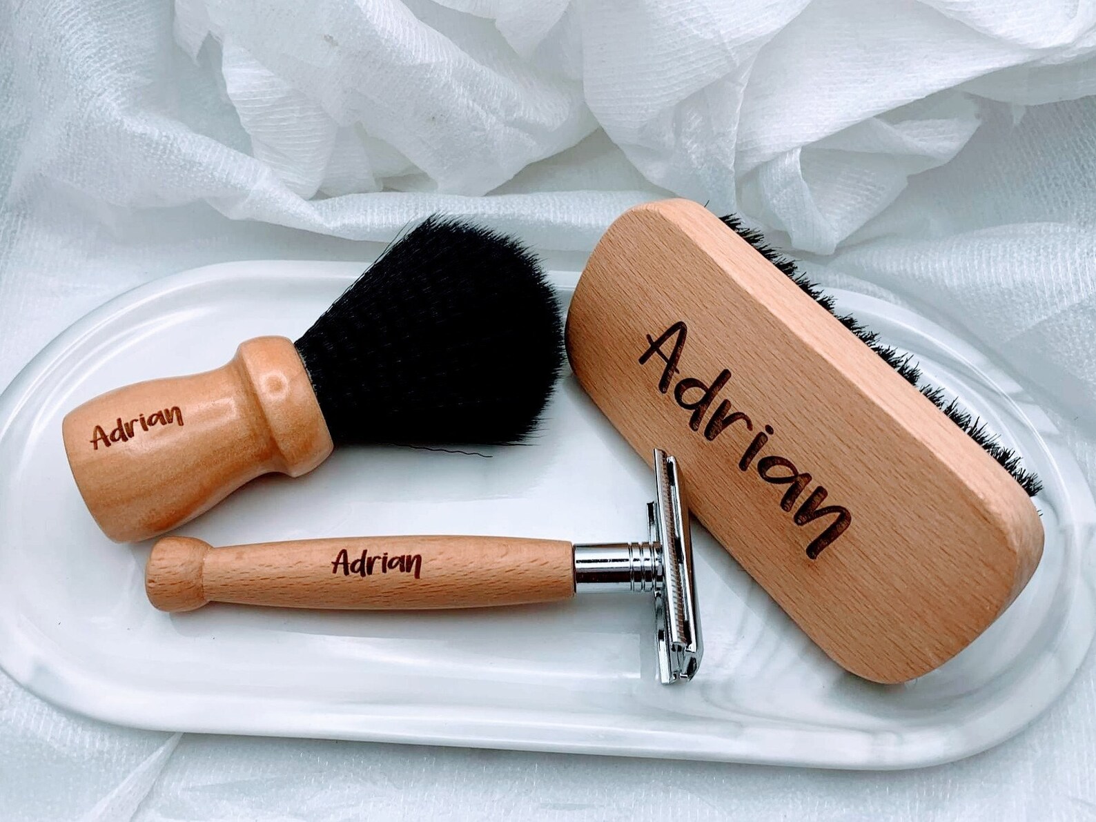 Personalized Shaving Kit Gift Set Custom Beard Care Set Etsy