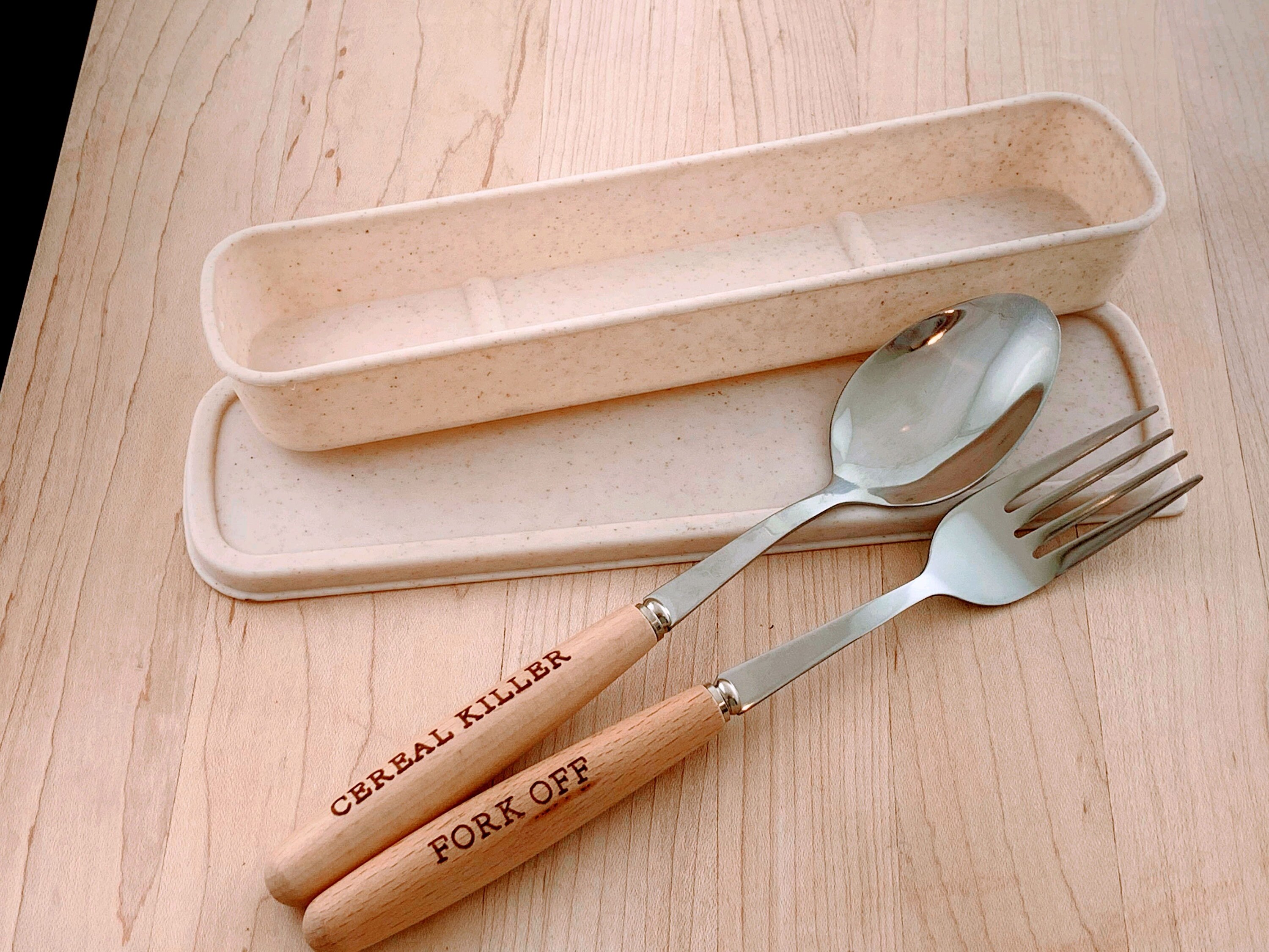 Personalized Spoon and Fork Set Customized Dinner Set Etsy