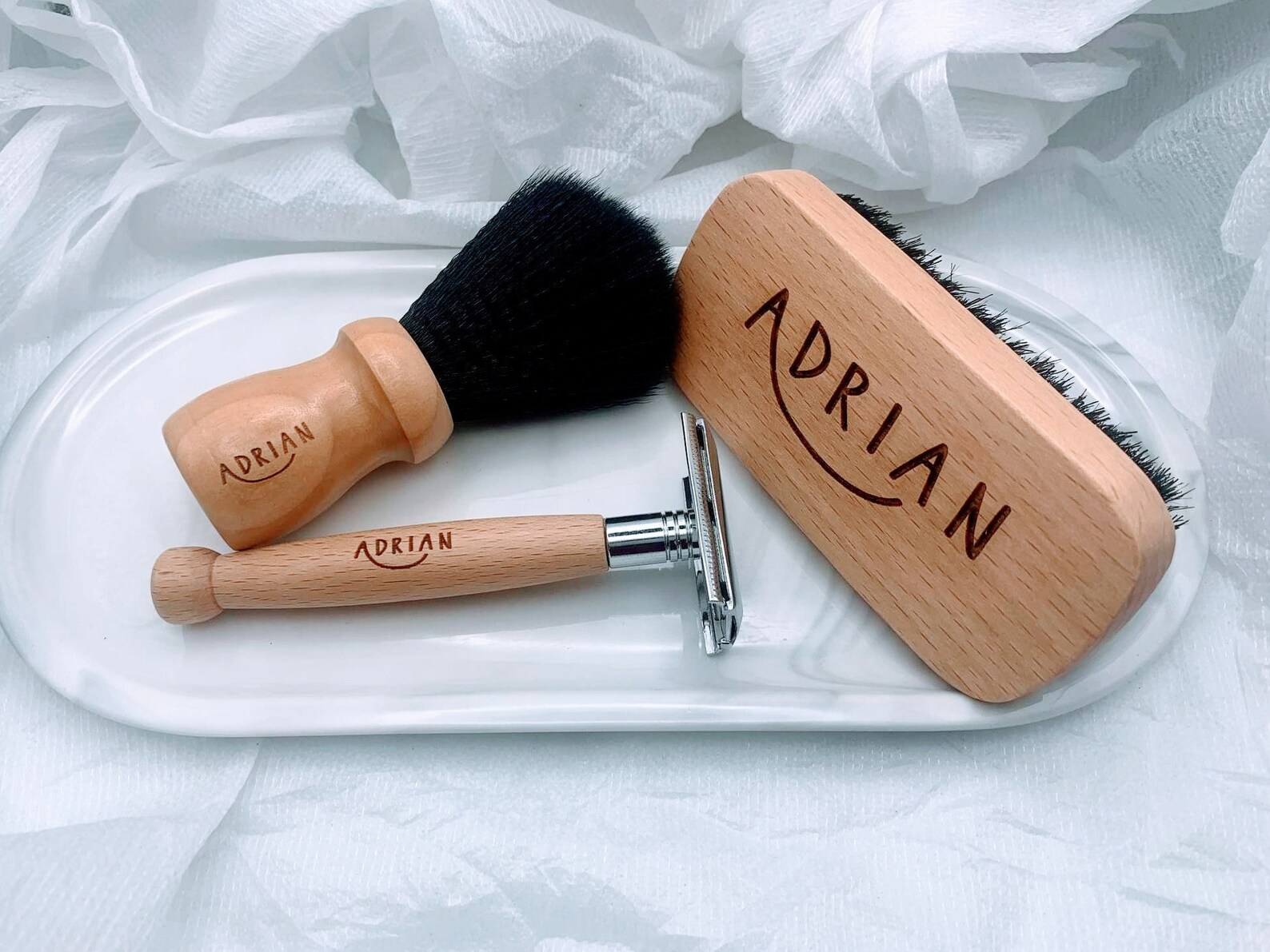 Personalized Shaving Kit Gift Set Custom Beard Care Set Etsy