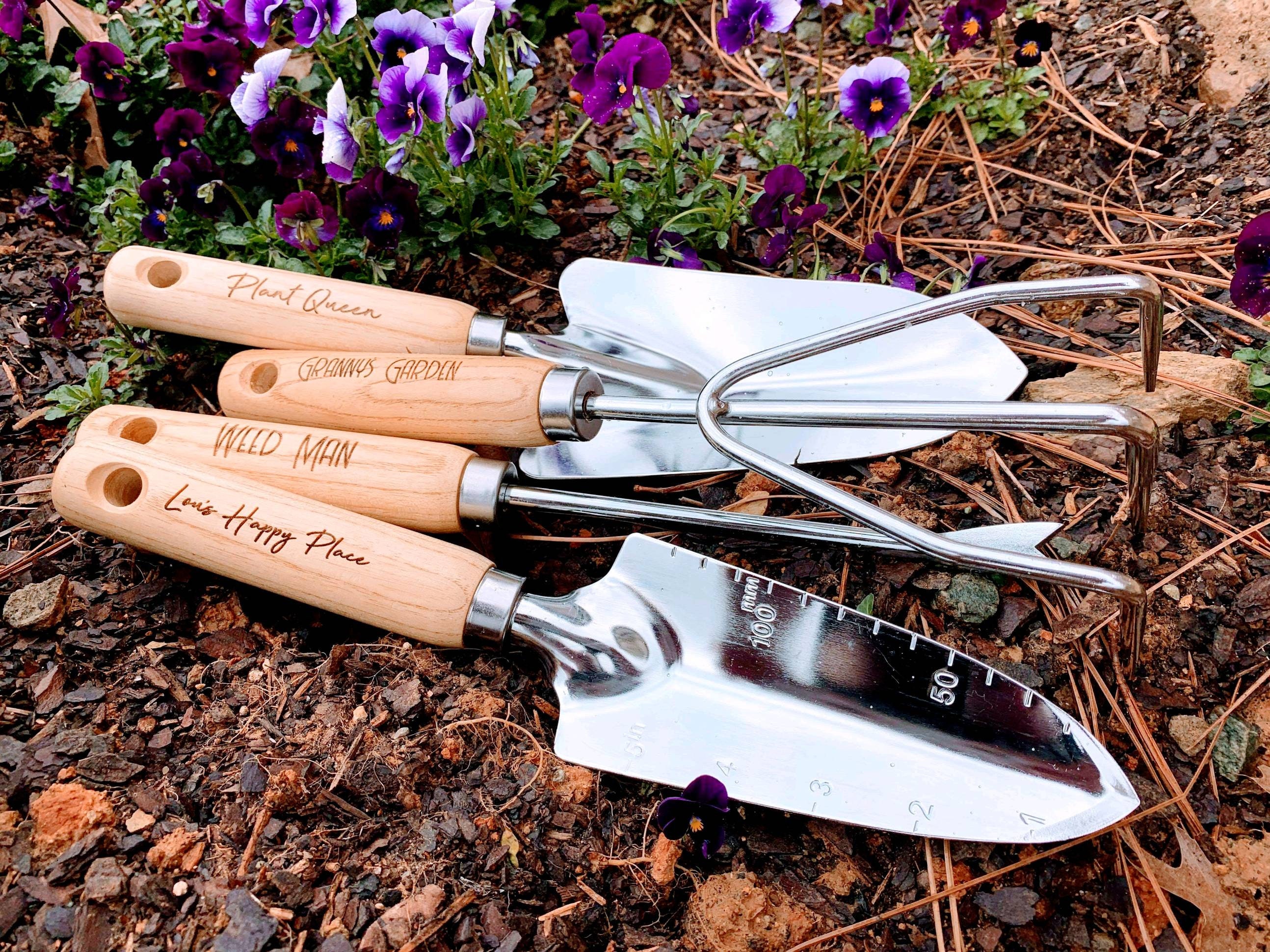 4 Pc. Personalized Gardening Tools Customized Garden Set Etsy