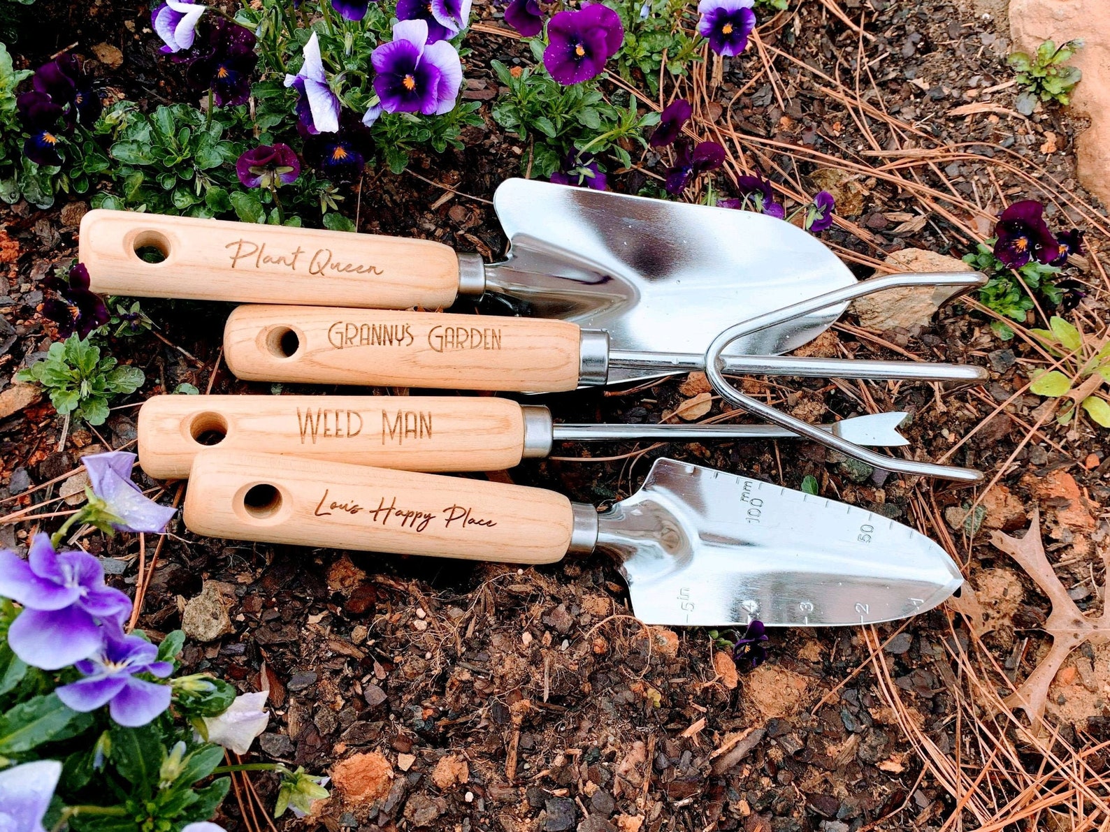 4 Pc. Personalized Gardening Tools Customized Garden Set Etsy