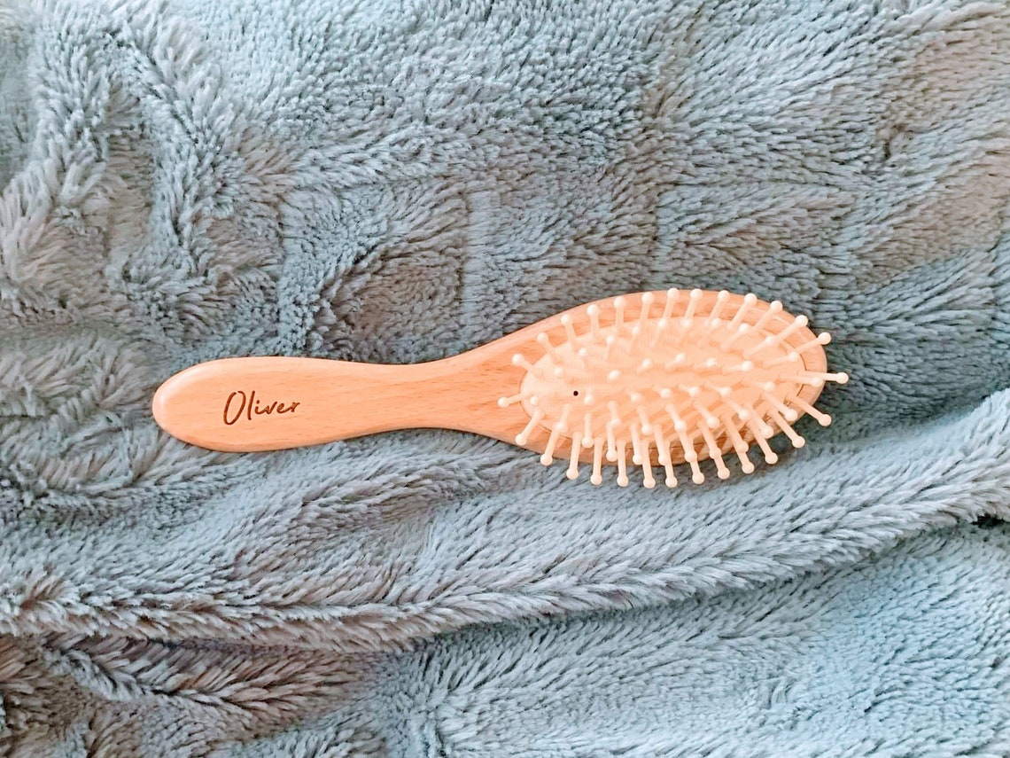 Personalized Baby Comb and Brush Set Custom Newborn Keepsake Etsy