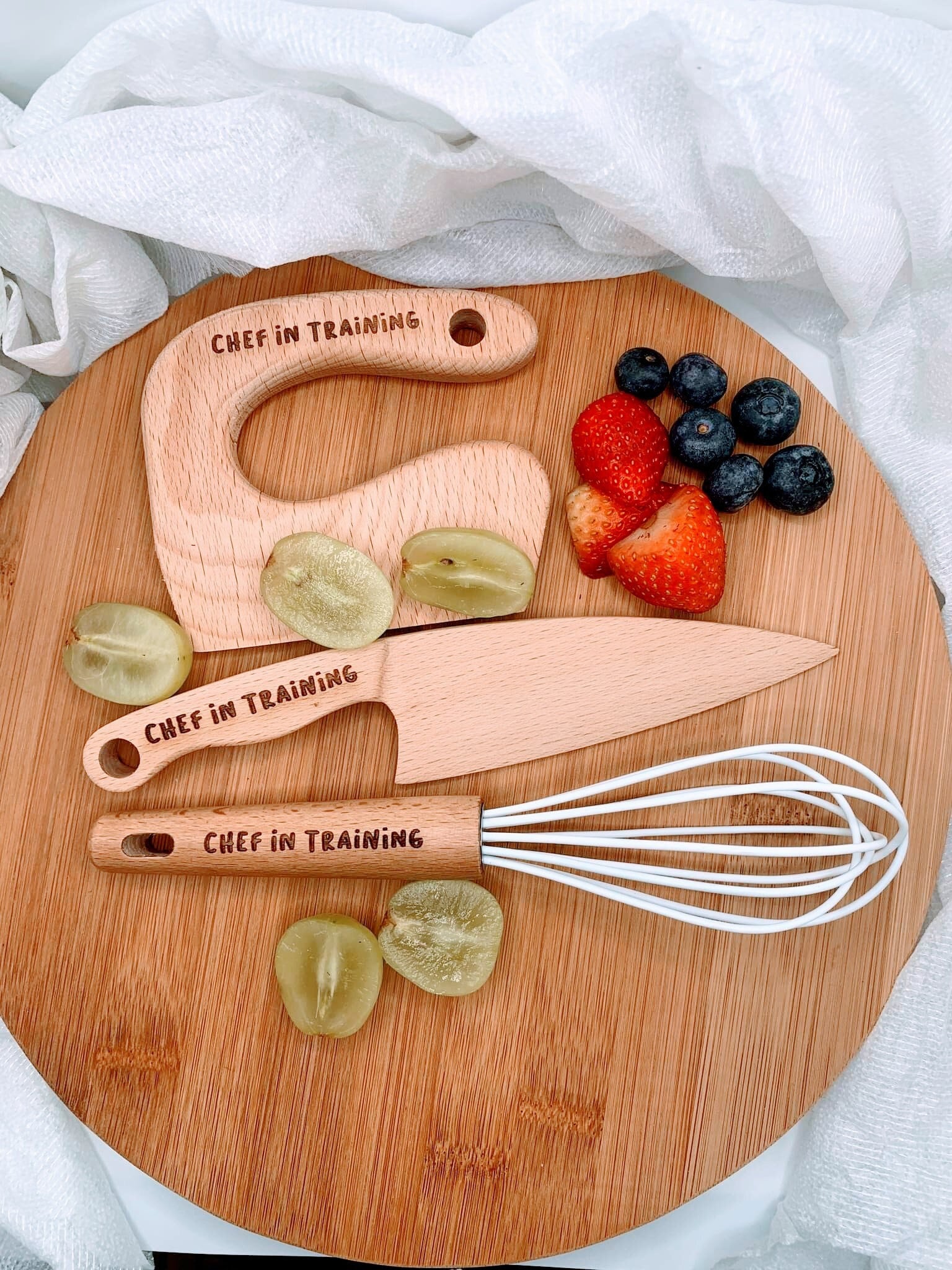 Montessori Cutting Board Chef Set, Personalized Gift for Kids, Kids Cooking  Set, Eco Friendly, Toddler Gift Child Gift for Play Kitchen 
