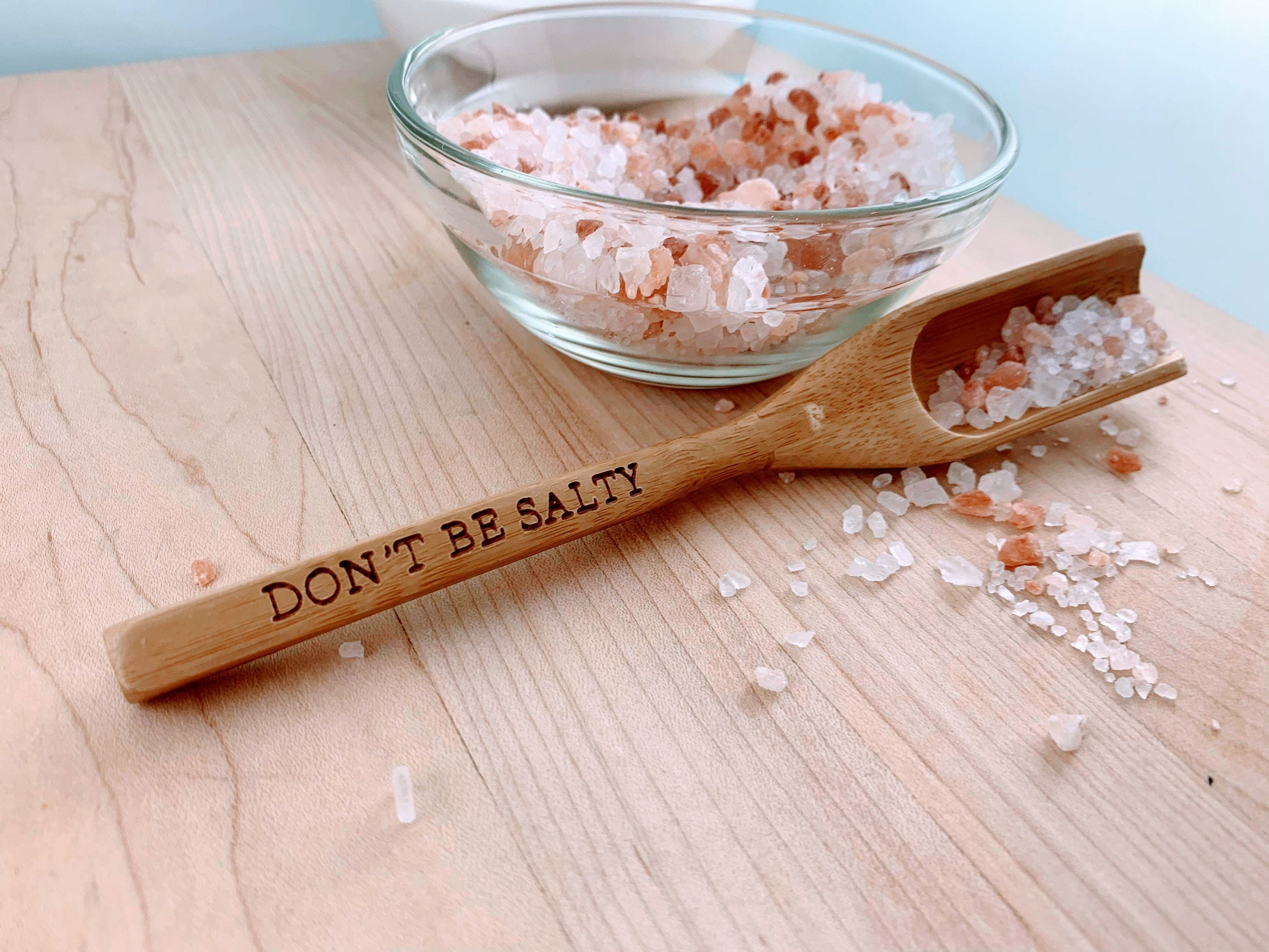 Personalized Bath Salt Scoop Customized Bath Salt Scoop Etsy