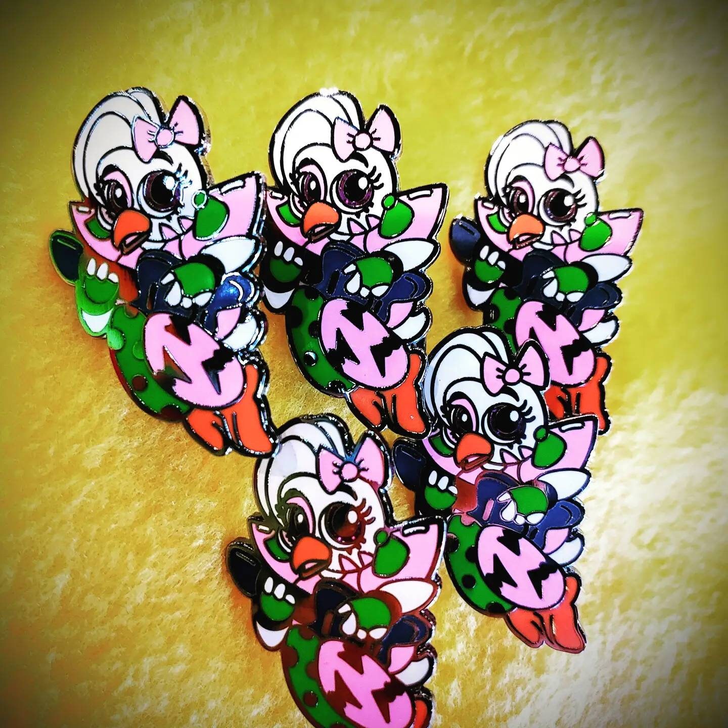 FNAF Security Breach Ver. 2 Enamel Pins Free Sticker 