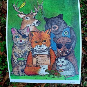 Punk Rock Animals Print- CRAP Secret Society