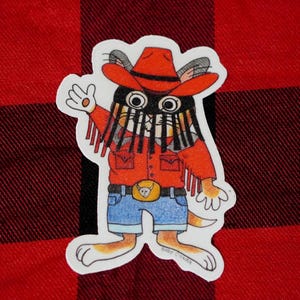 Lil&#39; Orville Peck- Richard Scarry inspired Vinyl Sticker