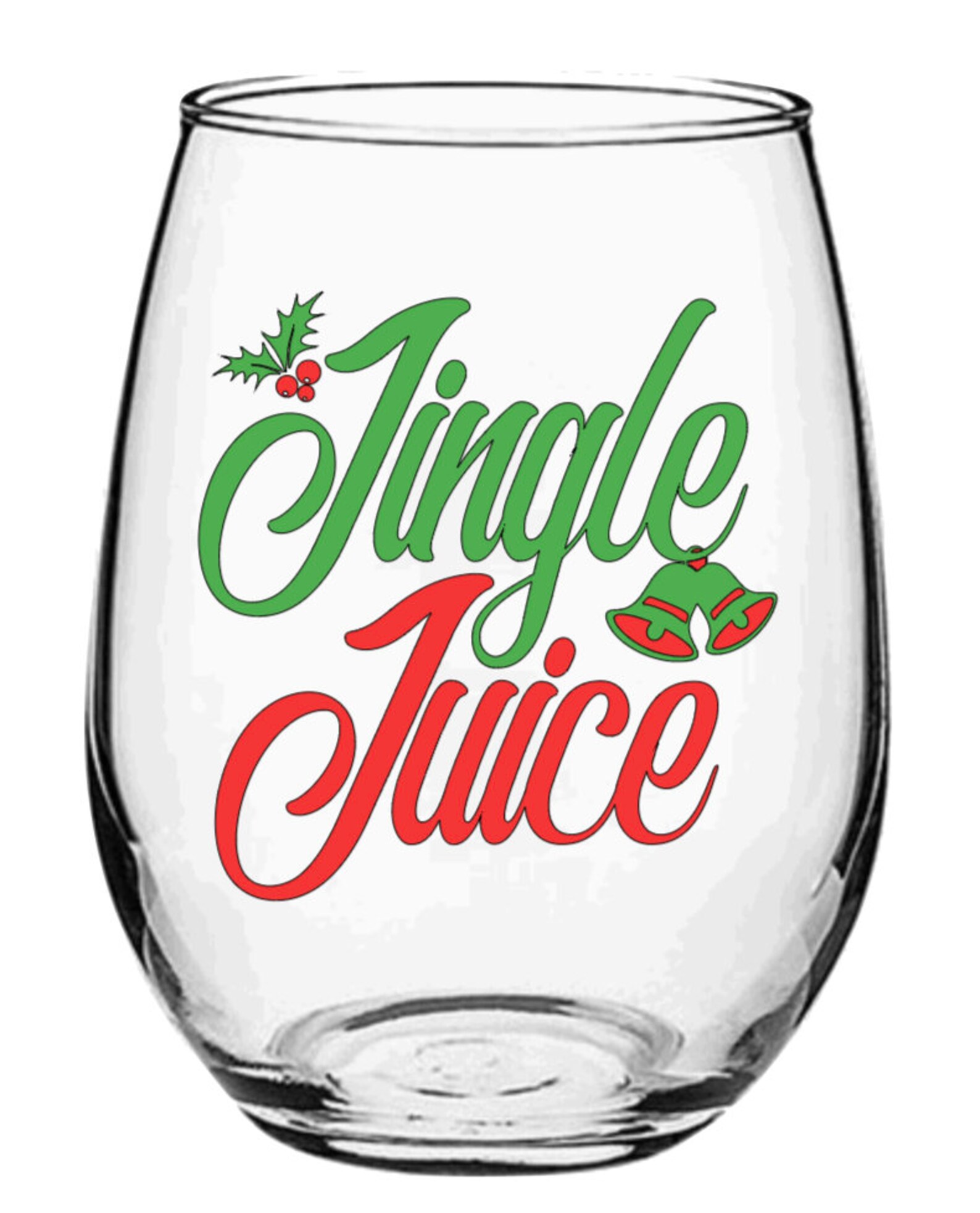 Christmas Wine Glasses Winter Wine Glasses Stemless Wine Etsy