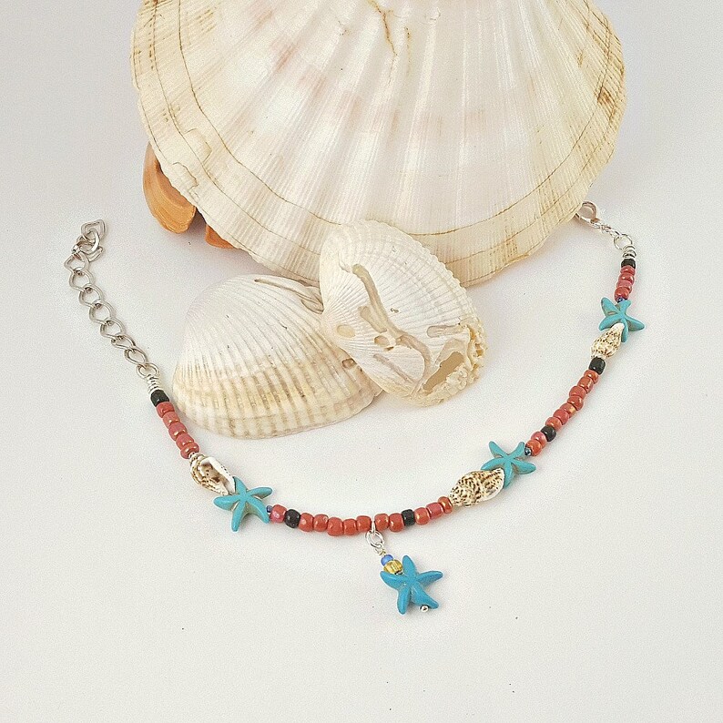 Beach Looking Ankle Bracelet Foot Bracelet Summertime Beach Wedding