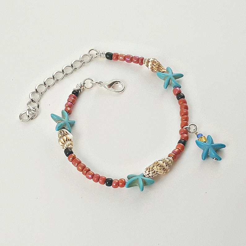 Beach Looking Ankle Bracelet Foot Bracelet Summertime Beach Wedding