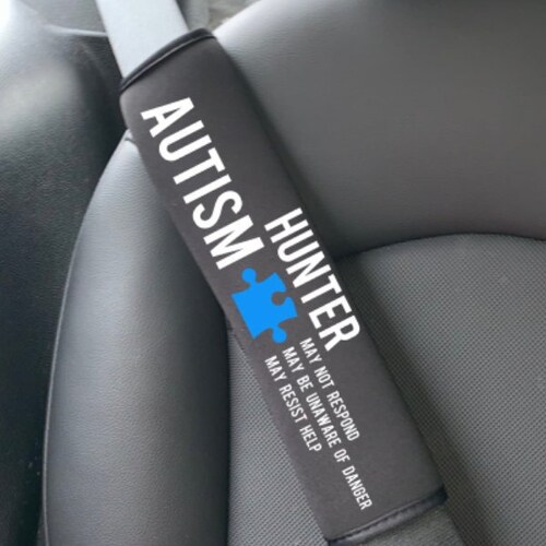 Autism Seat Belt Cover Nonverbal Autism Medical Alert Etsy