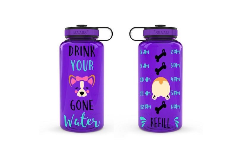 Drink Your Dog Gone Water Water Bottle Butt