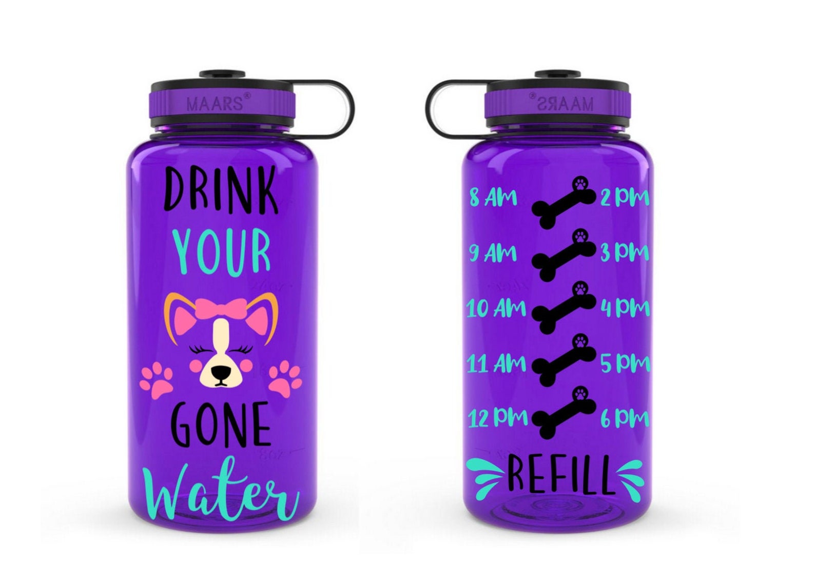 Drink Your Dog Gone Water Water Bottle Dog Water Etsy
