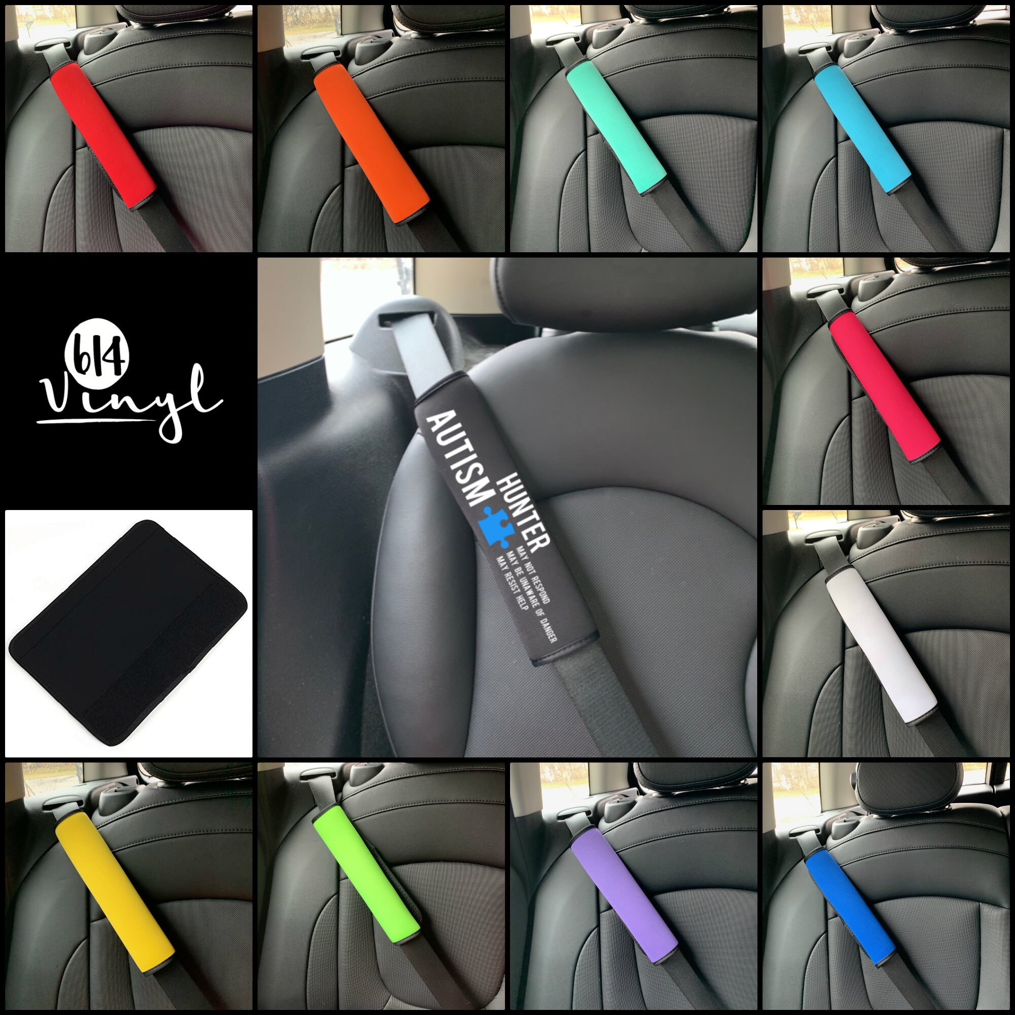 Sensory Processing Disorder Seatbelt Cover Medical Alert Etsy Singapore