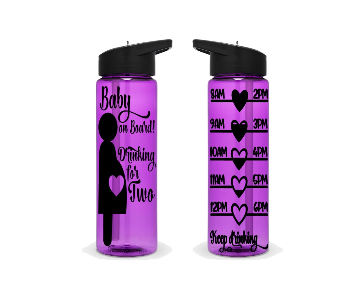 BellyBottle Water Tracking Bottle - Clear