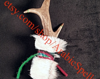 Qarn Al-Jinn (قرن الجن) Jinn Horn Talisman With Taweez, Unlimited Luck, Success, Prosperity, Wealth Attraction, Abundance