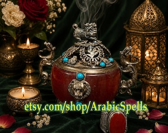 The Lion Ifrit King Malik Al-Asad Ring, Unlimited Strength, Domination Powers, Leadership, Wealth &  Money Attraction, Extreme Good Luck