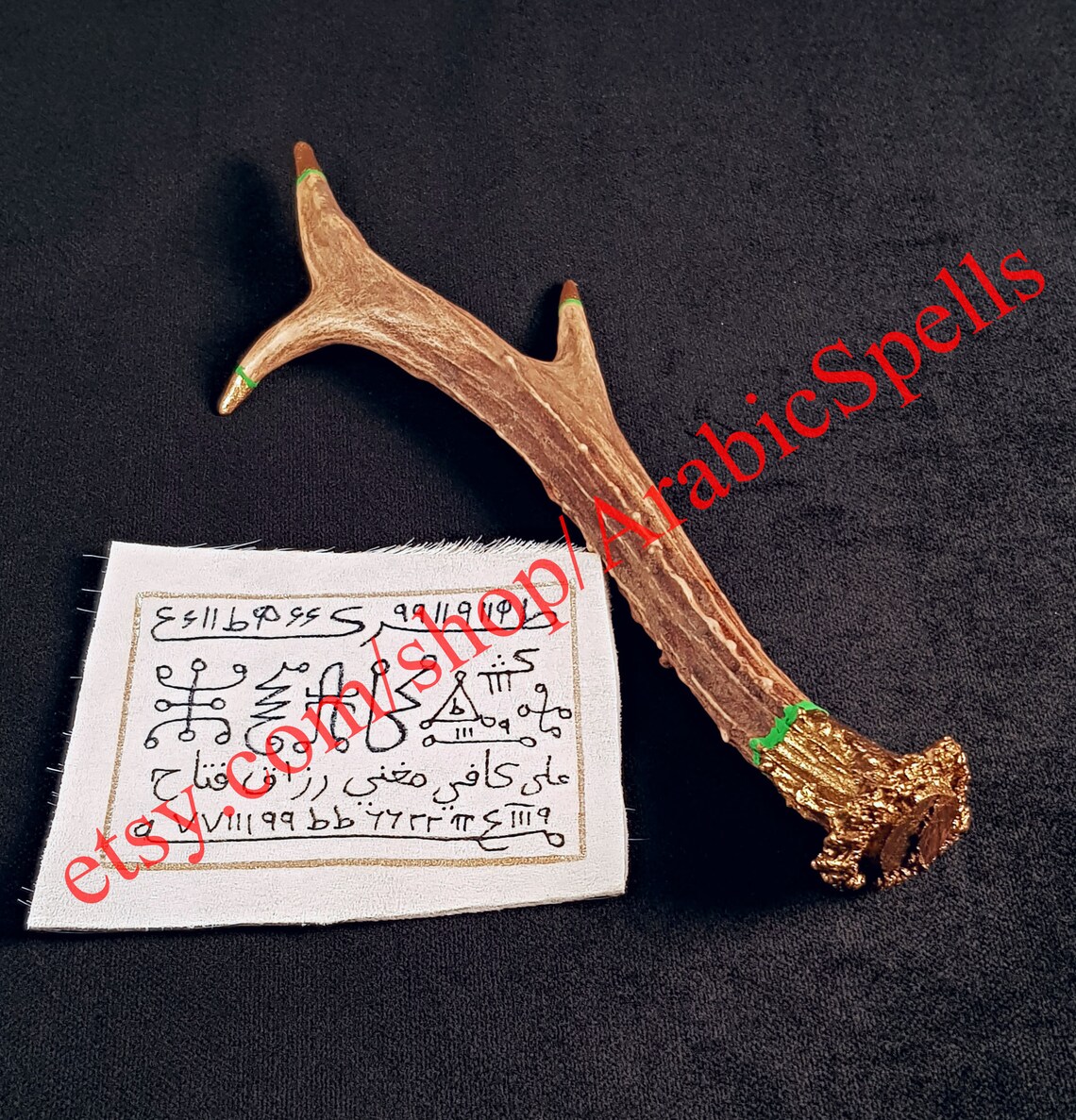 Arabic Jinn Horn Talisman for Unlimited Luck Success Etsy