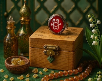 The Ancient Four Elders Jinn, Arabic Magical Ring Amulet, Wealth & Financial Success, Ultimate Protection, Spiritual Awakening