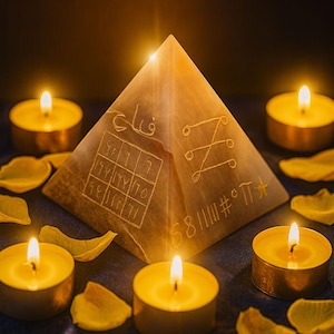 Jupiter’s Pyramid Harami Al-Mushtari (هرمي المشتري) Arabic Planetary Amulet, Wealth, Financial Abundance, Business Growth & Career Success