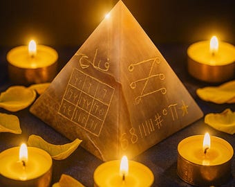 Jupiter’s Pyramid Harami Al-Mushtari (هرمي المشتري) Arabic Planetary Amulet, Wealth, Financial Abundance, Business Growth & Career Success